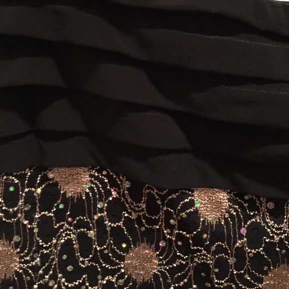 Black Dress Sparkle and stretchy Size 10 - Picture 4 of 8